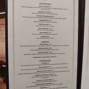 Stillwaters Restaurant - the menu of the restaurant - New American Near Me - Roanoke, West Virginia