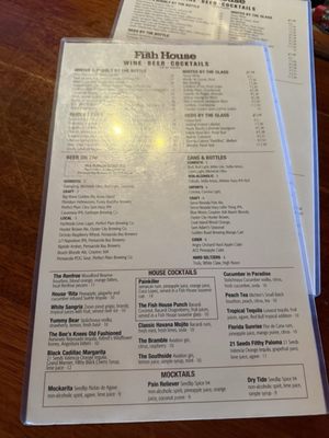 Menu photo 1 The Fish House Pensacola, FL Menu photo 1 The Fish House Pensacola, FL