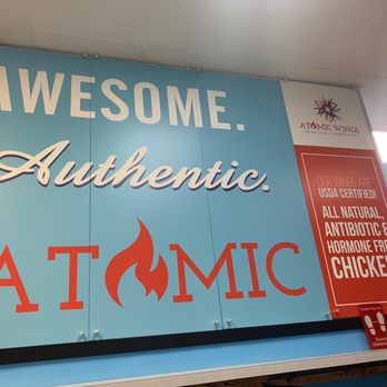 Atomic Wings - the awesome authentic atomic sign - Chicken Wings Near Me - Albany, New York Atomic Wings - the awesome authentic atomic sign - Chicken Wings Near Me - Albany, New York