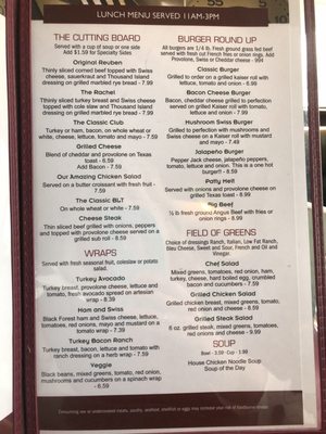 Menu photo 2 Farm Table Restaurant Clearfield, PA