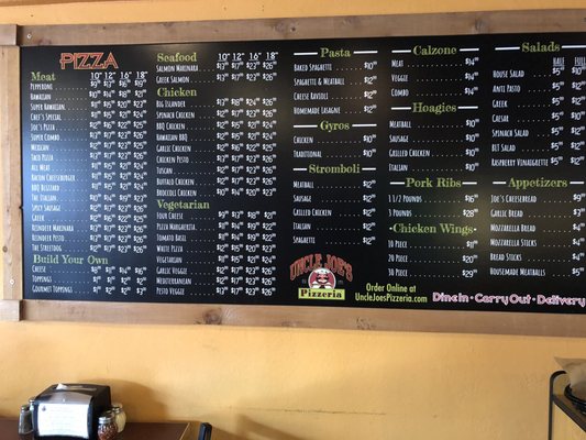 Menu photo 6 Uncle Joe's Pizzeria Downtown Anchorage, AK