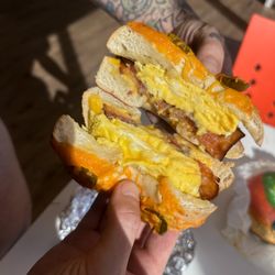 904 Bagels and More - Egg, bacon cheese bagel