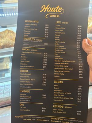 Menu photo 2 Haute Coffee Elk Grove, CA