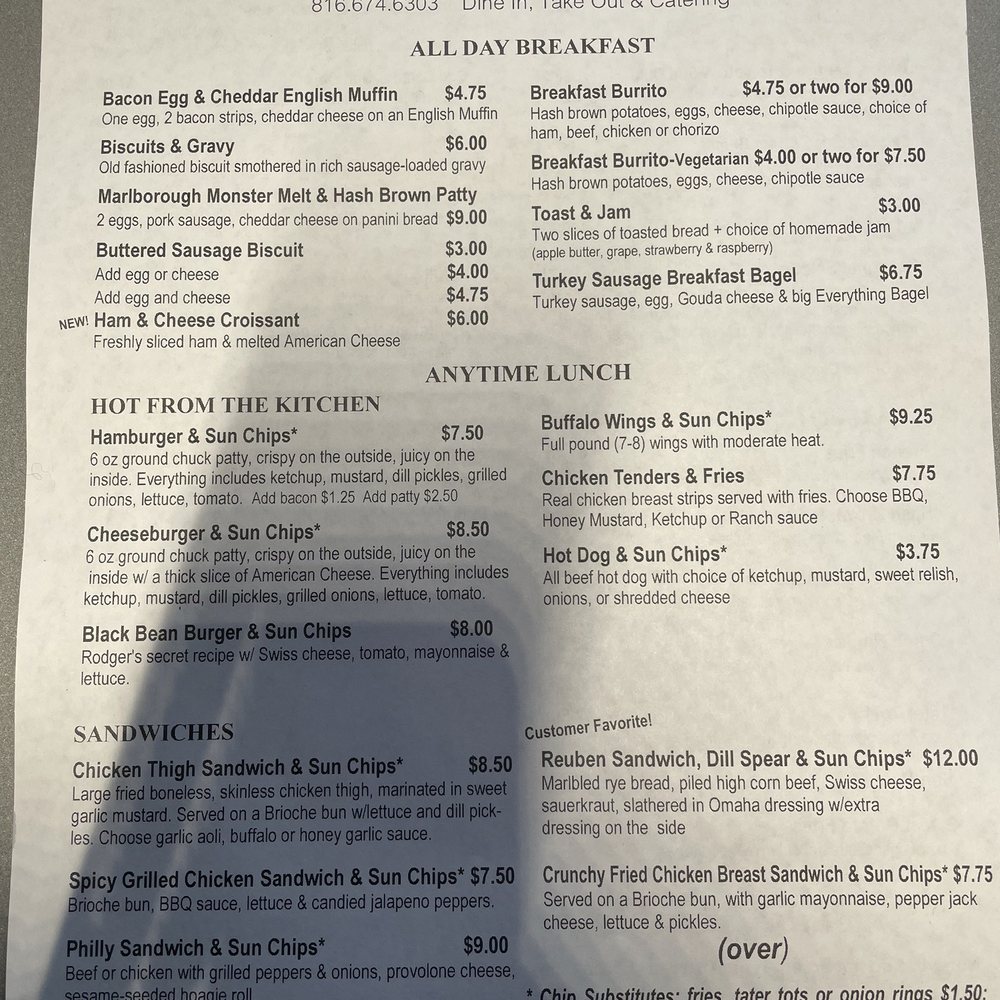 The Borough - Front of menu - Coffee & Tea Near Me - Kansas City, Missouri