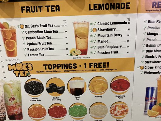 Menu photo 1 Moe’s Tea Pendleton, OR