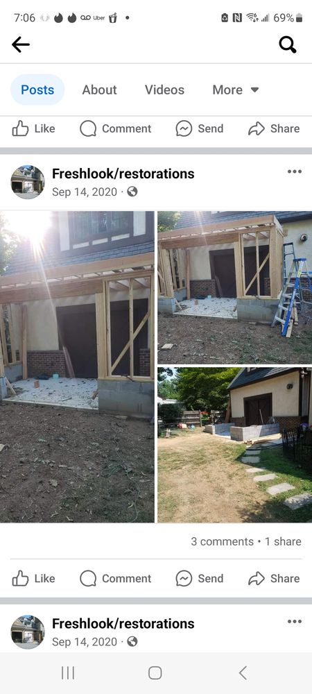 Slide of Freshlook Restorations