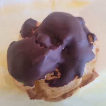 Beard Papa's - Chocolate cream puff with vanilla custard - Bakeries Near Me - Katy, Texas