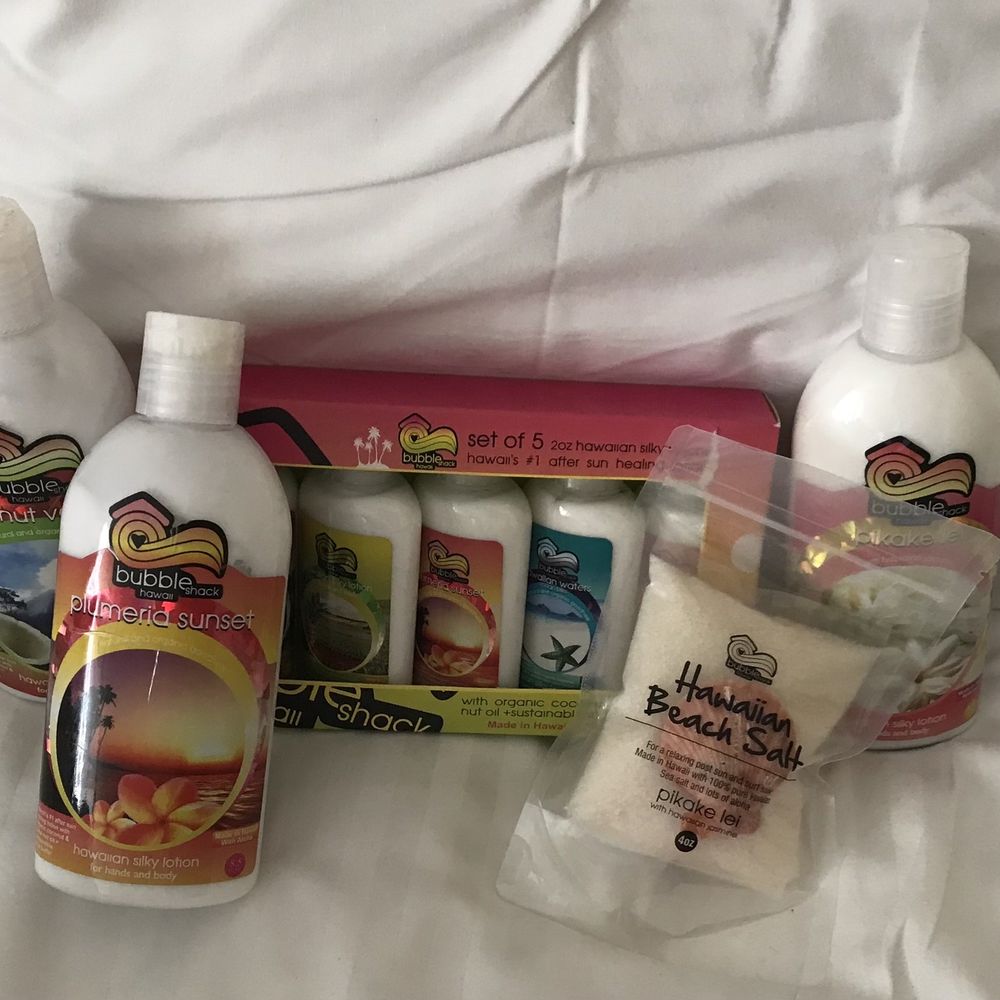 Bubble Shack Hawaii - LOVE LOVE LOVE THESE PRODUCTS- HAWAIIAN SILKY LOTION IN VARIOUS FRAGRANCES. MUST TRY! - Cosmetics & Beauty Supply Near Me - Honolulu, Hawaii Bubble Shack Hawaii - LOVE LOVE LOVE THESE PRODUCTS- HAWAIIAN SILKY LOTION IN VARIOUS FRAGRANCES. MUST TRY! - Cosmetics & Beauty Supply Near Me - Honolulu, Hawaii