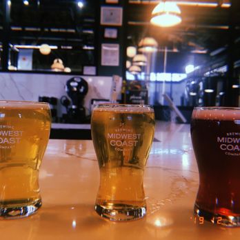 Midwest Coast Brewing - How cute! 3 beer flight! - Breweries Near Me - Chicago, Illinois