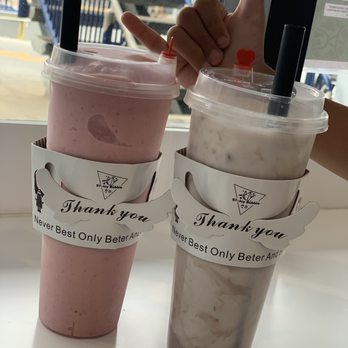 S7-Icy Bubble - Strawberry Banana smoothie & Aloha Taro - Bubble Tea Near Me - Honolulu, Hawaii S7-Icy Bubble - Strawberry Banana smoothie & Aloha Taro - Bubble Tea Near Me - Honolulu, Hawaii