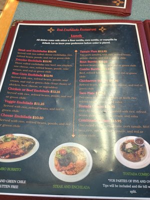 Menu photo 3 Red Enchilada Santa Fe, NM