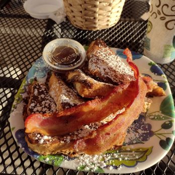 Espresso...Y Poco Mas - My french toast with bacon! Yum!! - Coffee & Tea Near Me - Terlingua, Texas Espresso...Y Poco Mas - My french toast with bacon! Yum!! - Coffee & Tea Near Me - Terlingua, Texas