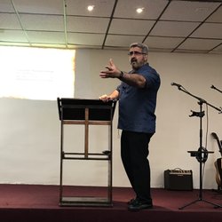 C4 Community Church - Pastor Ernie getting into the Word of God!