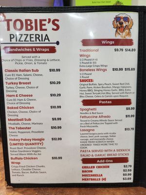 Menu photo 8 Tobie's Pizzeria Broken Arrow, OK