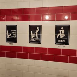 Jimmy John's - Not sure what decorates the ladies room, but this is what we get