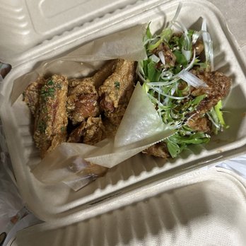 Frymazing - Half and Half. Korean Soy Garlic Fried Chicken Wings and Honey Butter Fried Chicken Wings - Asian Fusion Near Me - Fairfield, California Frymazing - Half and Half. Korean Soy Garlic Fried Chicken Wings and Honey Butter Fried Chicken Wings - Asian Fusion Near Me - Fairfield, California