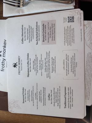 Menu photo 2 Frothy Monkey Franklin, TN