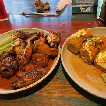 Tiki Docks Riverview - Chicken wings and supposedly Mexican grilled corn(Not)! - Salad Near Me - Riverview, Florida Tiki Docks Riverview - Chicken wings and supposedly Mexican grilled corn(Not)! - Salad Near Me - Riverview, Florida
