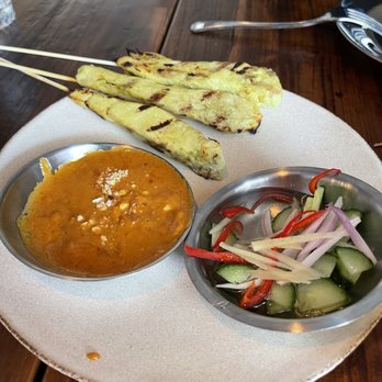 Tee Sud Thai Rustic and Bar - Chicken Satay. You get more but we ate some. Crazy delicious. - Bars Near Me - Snohomish, Washington Tee Sud Thai Rustic and Bar - Chicken Satay. You get more but we ate some. Crazy delicious. - Bars Near Me - Snohomish, Washington