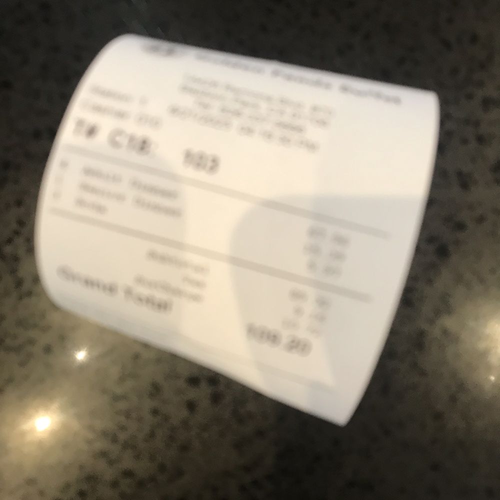 Golden Panda Buffet - Table receipt - Buffets Near Me - Baldwin Park, California