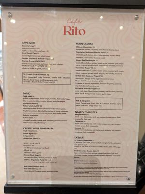 Menu photo 2 Café Rito San Francisco, CA Menu photo 2 Café Rito San Francisco, CA