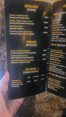 Menu photo 2 Matador Madrid, M Menu photo 2 Matador Madrid, M