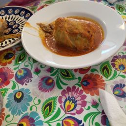 Stuffed cabbage part of sampler. So good we ordered another one. Stuffed cabbage part of sampler. So good we ordered another one.