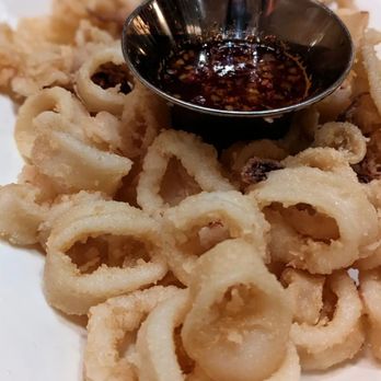 Pacific Rim - Thai Style Calamari  This one is an allergy friendly version I can have. Looks a little different from their regular Calamari - Asian Fusion Near Me - Ann Arbor, Michigan