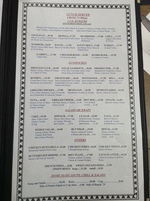 Menu photo 2 Graeagle Restaurant Blairsden-Graeagle, CA