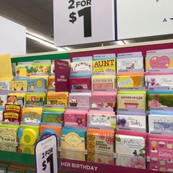 The Dollar Tree - Hallmark cards 50-cents each at Dollar Tree.