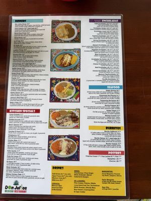 Menu photo 1 Don Julios Mexican Restaurant Magnolia, TX