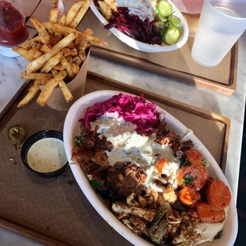 Brassica - Bowl of greens with lentils and rice, brassica fries - Mediterranean Near Me - Upper Arlington, Ohio Brassica - Bowl of greens with lentils and rice, brassica fries - Mediterranean Near Me - Upper Arlington, Ohio