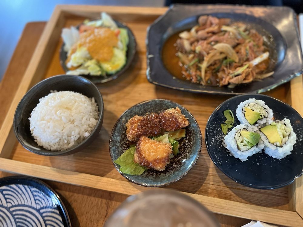 Food from Takara Japanese Restaurant