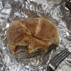 Stoc-Up - Pork roll, egg, cheese on kaiser roll. $4.99