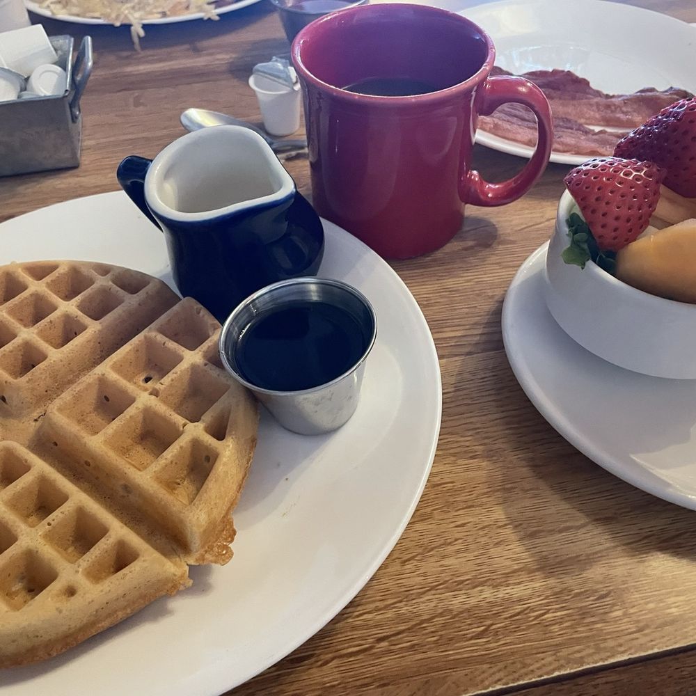 Country Touch Cafe - Waffle, side bacon, fruit, coffee - Breakfast & Brunch Near Me - Atascadero, California Country Touch Cafe - Waffle, side bacon, fruit, coffee - Breakfast & Brunch Near Me - Atascadero, California