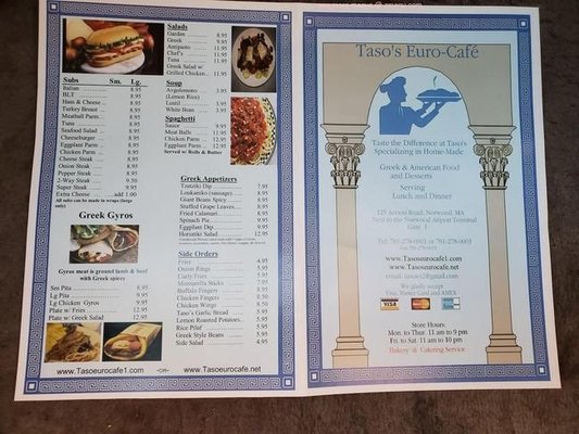 Menu photo 7 Tasos Euro Cafe Norwood, MA Menu photo 7 Tasos Euro Cafe Norwood, MA