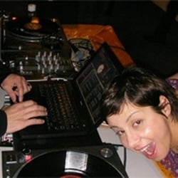 Faye love the dj (and the camera)