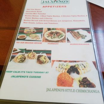 Jalapeno's Cuisine - The menu - Mexican Near Me - El Campo, Texas Jalapeno's Cuisine - The menu - Mexican Near Me - El Campo, Texas