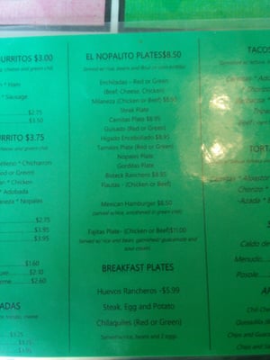 Menu photo 6 El Nopalito Mexican Food Denver, CO Menu photo 6 El Nopalito Mexican Food Denver, CO