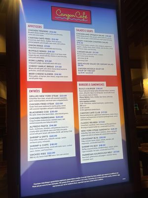 Menu photo 2 Canyon Cafe Brooks, CA