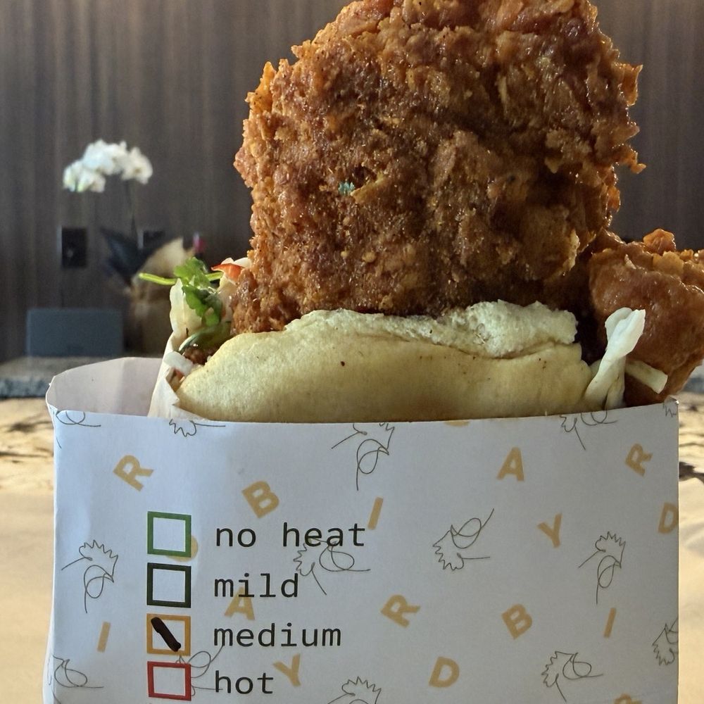 Daybird - The Szechuan Hot Chicken Sando it's a showpiece add the Daybird sauce!!! - Chicken Shop Near Me - Los Angeles, California Daybird - The Szechuan Hot Chicken Sando it's a showpiece add the Daybird sauce!!! - Chicken Shop Near Me - Los Angeles, California