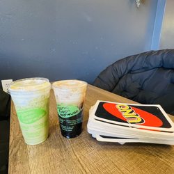 Matcha and Brown Sugar Milk Tea