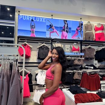 Fabletics - Wearing my new PureLuxe pink set in front of the poster -Thanks for the pic Eric! - Women's Clothing Near Me - Los Angeles, California Fabletics - Wearing my new PureLuxe pink set in front of the poster -Thanks for the pic Eric! - Women's Clothing Near Me - Los Angeles, California