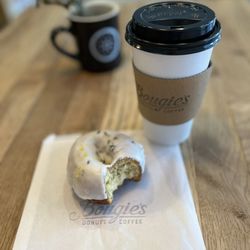 Bougie's Donuts & Coffee - Lemon Lavender Donut and coffee