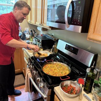 Red Jacket Cooking School - Chef Matt in action - Caterers Near Me