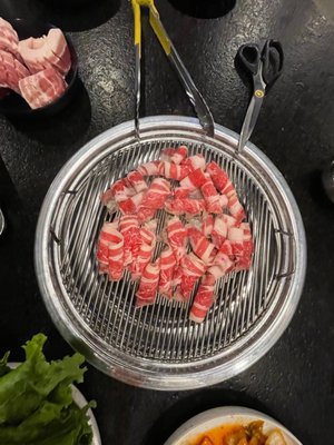 Honey Pig Hot Pot + Korean BBQ by null