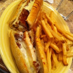 Chicken Parm sandwich with the sauce on the side