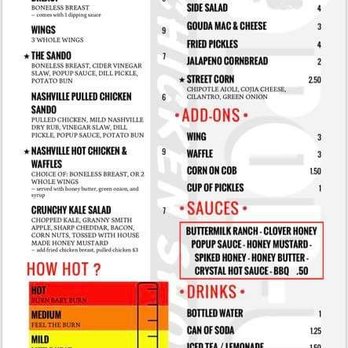 Pop Up Chicken Shop - Chicken Shop Near Me - Bloomington, Illinois