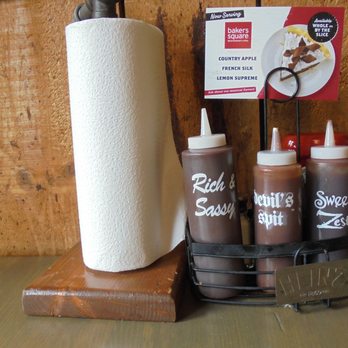 Famous Dave's Bar-B-Que - Interesting sauces on every table... - Barbeque Near Me - Plymouth, Minnesota