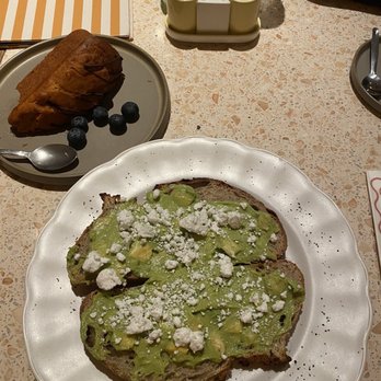 Vegitalian - Banana bread and avocado toast with vegab feta - Italian Near Me - Amsterdam, New Hampshire